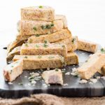 a stack of fried sugared taro