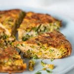 Thai omelet with sesbania flowers