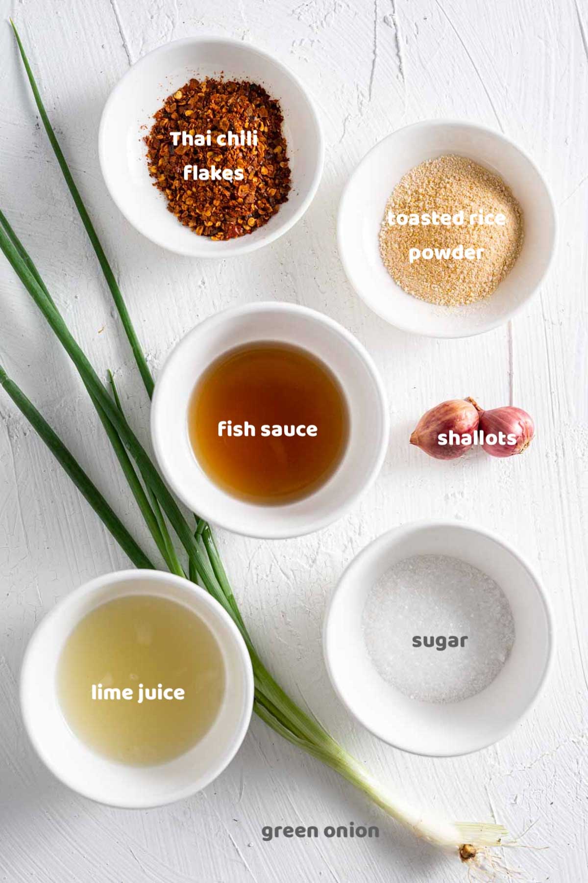 ingredients for making nam jim jaew