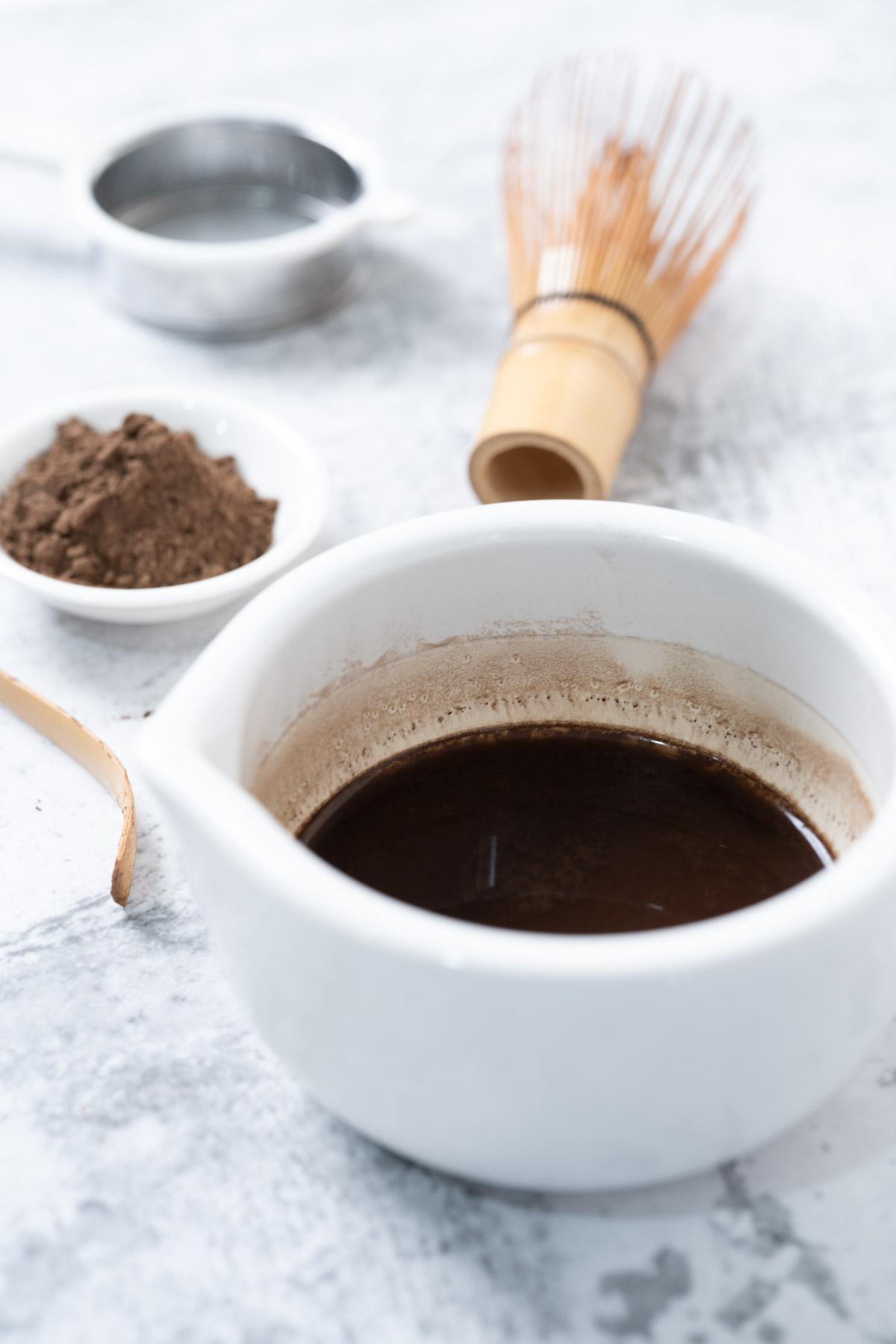 hojicha in a cup